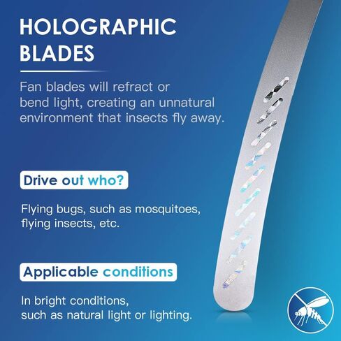 Fly Fans for Tables, 2PCS Fly Repellent Fans with Soft Blades, Keep Flies Bugs Away, Portable Table Fans for Flies, Belfans Fly Fans for Outdoor Tables, Can't Retract in Saudi Arabia