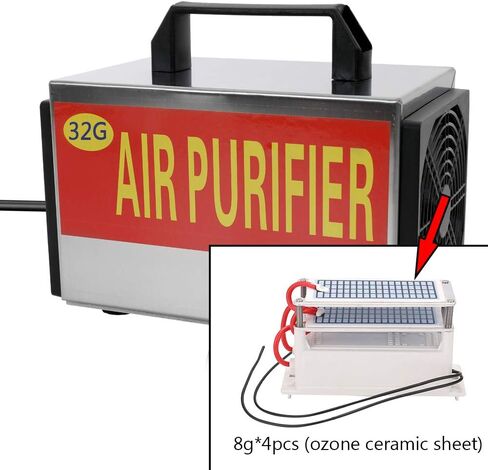 Bobique منقي هواء مرشح آلة مولد 110 فولت المحمولة الأوزون 32 جرام/ساعة مع توقيت التبديل مولد الأوزون مولد الأوزون للمنزل سيارة الفورمالديهايد in Kuwait