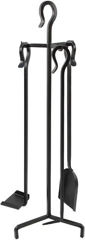 Berlin 4-piece Mini Fireplace Stove Tool Set,Black in Kuwait