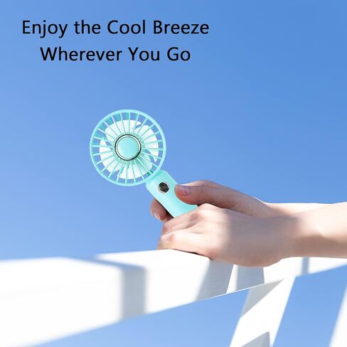 Mini HandHeld Portable Fan, Small Personal Battery Operated Fan Lash Fan usb Rechargeable 3 Speed Adjustable for Outside Travel Patios Indoor Shop Women Men Kids Girl Eyelash Makeup,black in Saudi Arabia