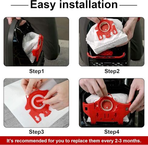 10 قطع من أكياس مكنسة كهربائية FJM تناسب مكنسة Miele Compact C1 Vacuum FJM Compact C1، Compact C2، S6000-S6999، S4000-S4999، S700، S500-S578 مع 3 مرشحات لحماية المحرك و3 مرشحات لتنظيف الهواء in Kuwait