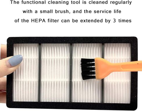 DLD Replacement Parts Compatible with for iRobot Roomba s9 (9150) s9+ s9 Plus (9550) S Series Wi-Fi Robot Vacuum Cleaner (1 Set of Multi-Surface Rubber Brushes +4 Filters + 4 Side Brushes) in Kuwait