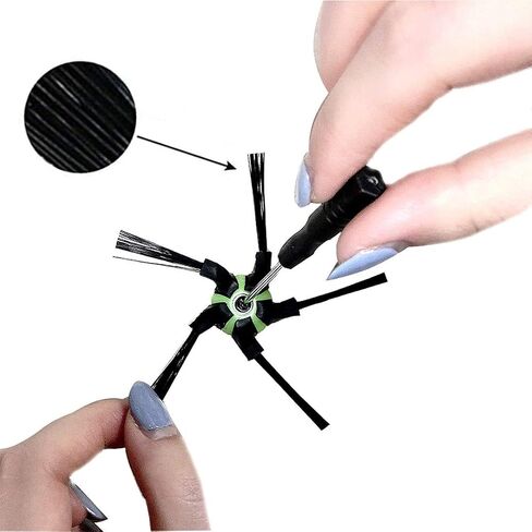 DLD Replacement Parts Compatible with for iRobot Roomba s9 (9150) s9+ s9 Plus (9550) S Series Wi-Fi Robot Vacuum Cleaner (1 Set of Multi-Surface Rubber Brushes +4 Filters + 4 Side Brushes) in Kuwait