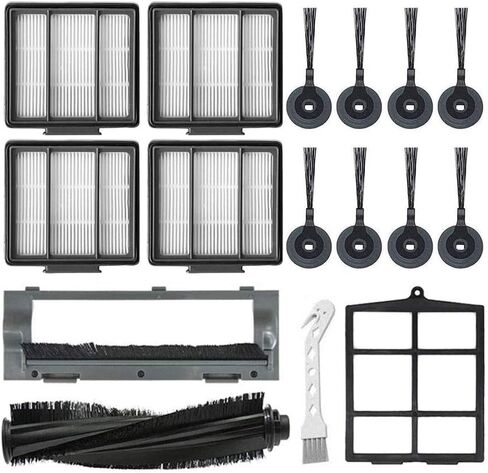 Mochenli Replacement Parts for Shark ION Robot S87 R85 RV850 , RV850WV, AV751 Vacuum Cleaner Accessory Kit Pack of 8 Side Brushes,4 HEPA Filters,1 Primary Filter,1 Main Brush,1 Main Brush Guard in Saudi Arabia