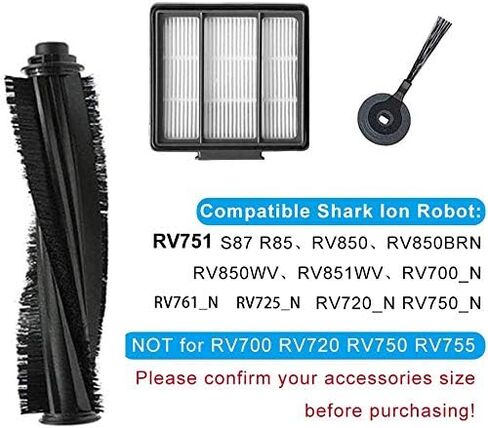 Mochenli Replacement Parts for Shark ION Robot S87 R85 RV850 , RV850WV, AV751 Vacuum Cleaner Accessory Kit Pack of 8 Side Brushes,4 HEPA Filters,1 Primary Filter,1 Main Brush,1 Main Brush Guard in Saudi Arabia