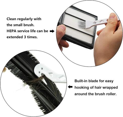 Mochenli Replacement Parts for Shark ION Robot S87 R85 RV850 , RV850WV, AV751 Vacuum Cleaner Accessory Kit Pack of 8 Side Brushes,4 HEPA Filters,1 Primary Filter,1 Main Brush,1 Main Brush Guard in Saudi Arabia
