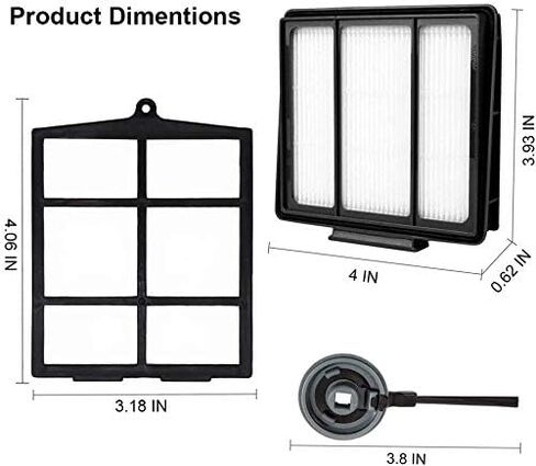 Mochenli Replacement Parts for Shark ION Robot S87 R85 RV850 , RV850WV, AV751 Vacuum Cleaner Accessory Kit Pack of 8 Side Brushes,4 HEPA Filters,1 Primary Filter,1 Main Brush,1 Main Brush Guard in Saudi Arabia