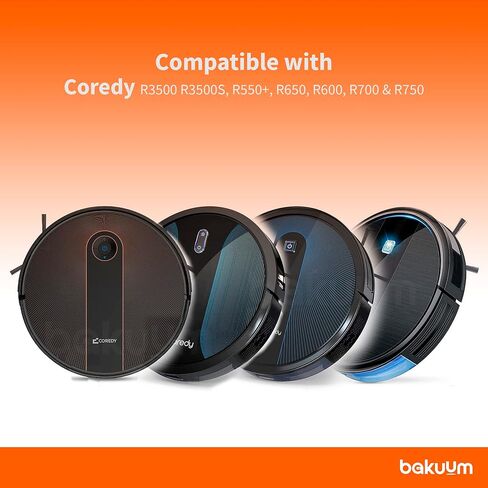 فرشاة دوارة من السيليكون للحيوانات الأليفة من BAKUUM متوافقة مع Coredy R3500 R3500S، R550+، R650، R600، R700، R750 - ملحقات الفرشاة. أسطوانة محسنة لالتقاط جميع أنواع الشعر دون تشابك in Kuwait