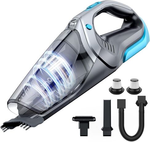Oraimo 7500PA شعر الحيوانات الأليفة المحمول، بطارية قابلة للفصل باليد فراغ لاسلكي مع فرشاة شعر مضادة للكهرباء الساكنة، مكنسة يدوية لاسلكية قابلة لإعادة الشحن، مشحونة لمدة 3 ساعات، ألواح سلالم فعالة لشعر الحيوانات الأليفة in Kuwait