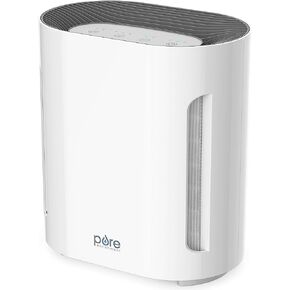 Pure Enrichment® PureZone™ Air Purifier for Medium-Large Rooms, UV-C Light, 3 Stage Filtration, H13 HEPA Filter Helps Remove up to 99.97% of Bacteria, Allergens, Germs, Smoke, Dust (White) in Kuwait