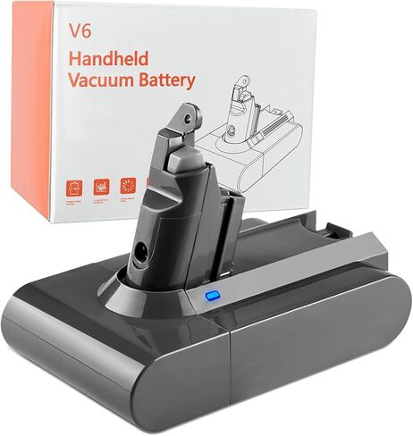 DOWEOR V6 استبدال بطارية دايسون 21.6 فولت 3500 مللي أمبير متوافق مع V6 مطلق الحيوان المطلق موتورهيد سليم SV03 SV04 SV05 SV06 SV07 SV09 DC58 DC59 DC61 DC62 DC72 مكنسة كهربائية محمولة in Kuwait