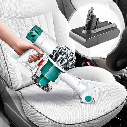 DOWEOR V6 استبدال بطارية دايسون 21.6 فولت 3500 مللي أمبير متوافق مع V6 مطلق الحيوان المطلق موتورهيد سليم SV03 SV04 SV05 SV06 SV07 SV09 DC58 DC59 DC61 DC62 DC72 مكنسة كهربائية محمولة in Kuwait