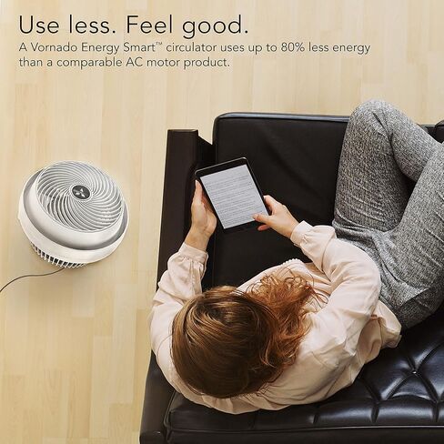 Vornado 610 Whole Room Air Circulator Fan with 3 Speeds, Black, Medium in Saudi Arabia