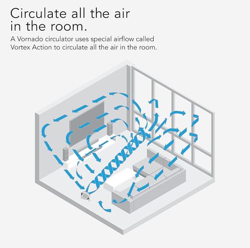 Vornado 610 Whole Room Air Circulator Fan with 3 Speeds, Black, Medium in Saudi Arabia