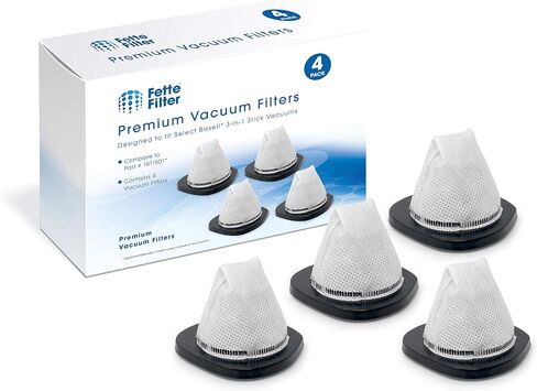 Fette Filter - Vacuum Filters Compatible with Bissell 3-in-1 Stick Vacuums. Compare to Part # 1611501 (Pack of 4) in Saudi Arabia