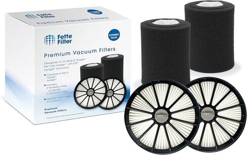 Fette Filter - Pet Hair Eraser Lift-Off Compatible with Bissell 20871 & 2087. Compare to Part # 1612637 & 1612631. (Pack of 2) in Saudi Arabia