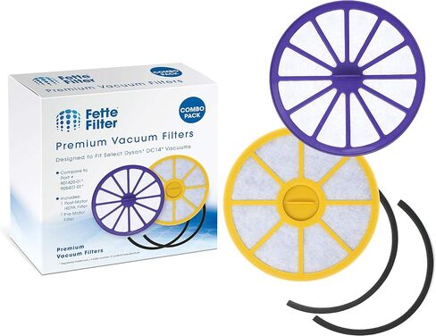Fette Filter - Pre-Motor and Post-Motor HEPA Vacuum Filters Compatible with Dyson DC14. Compare to Part # 901420-01, 905401-01, 923480-01. (Combo Pack) in Saudi Arabia