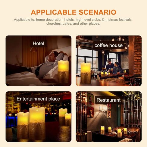Led Flameless Candles for Home Decor, Battery Operated Flickering Moving Wick Effect Candle Set with Remote Control Cycling Timer for Party Wedding,Christmas Decoration, 4 inch, 5 inch, 6 inch, 3 Pack in Saudi Arabia