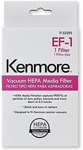 فلتر هواء عادم مكنسة كهربائية وسائط من Kenmore 53295 EF-1 HEPA بالمكنسة الكهربائية العمودية والعمودية in Kuwait