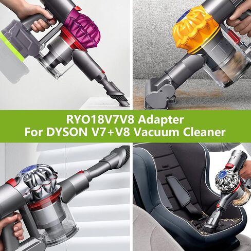 Universal V8/V7/V6 Battery Adapter, for Ryobi 18V Battery to Replace for Dyson V6 V7 V8 Battery, Battery Converter fit for Dyson V8 V7 or V6 Animal Absolute Vacuum Cleaners-Adapter Only in Saudi Arabia
