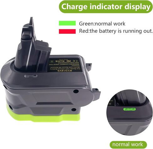 Universal V8/V7/V6 Battery Adapter, for Ryobi 18V Battery to Replace for Dyson V6 V7 V8 Battery, Battery Converter fit for Dyson V8 V7 or V6 Animal Absolute Vacuum Cleaners-Adapter Only in Saudi Arabia