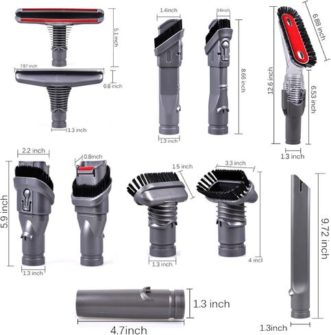 Keepow 7 حزمة فراغ المرفقات استبدال للمكنسة الكهربائية دايسون V6 DC44 DC33 DC35 DC39 DC58 DC59 DC62 DC61 in Kuwait