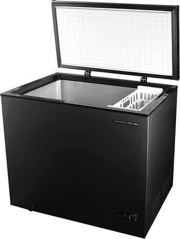 Hamilton Beach, HBFRF713 Chest Deep Freezer, 7 Cu. Ft. Capacity, Granita Rugged Design-Adjustable Thermostat-Removable Vinyl Coated Wire Basket-Easy Defrost Drain, White in Saudi Arabia