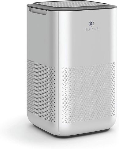 جهاز تنقية الهواء Medify Air MA-15 مع فلتر H13 True HEPA | تغطية 330 قدم مربع | للمواد المسببة للحساسية، ودخان حرائق الغابات، والغبار، والروائح، وحبوب اللقاح، ووبر الحيوانات الأليفة | إزالة هادئة بنسبة 99.7% إلى 0.1 ميكرون | فضي، عبوة واحدة in Kuwait