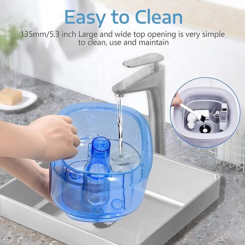 ASAKUKI Humidifiers for Bedroom, 3L Top Fill Cool Mist Humidifiers Ultrasonic Air Humidifier for Baby Kids Nursery Plants Quiet, Vaporizer Humidifier for Home with 360°Nozzle, Auto-Shut Off, White in Kuwait