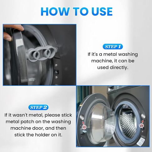 CODOGOY Front Load Washer Door Prop, Keep Washer Door Open, Washing Machine Door Prop Holder with Magnetic Absorbing Sheet in Kuwait