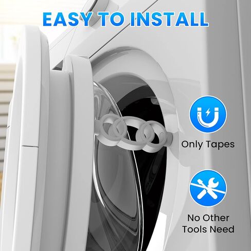 CODOGOY Front Load Washer Door Prop, Keep Washer Door Open, Washing Machine Door Prop Holder with Magnetic Absorbing Sheet in Kuwait