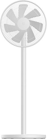 Xiaomi Mi Smart Standing Fan 2 Lite, Smart Fan, Portable Design, 7 Rotor Blades For Powerful Airflow, Voice Control, Mi App Control, White in Saudi Arabia