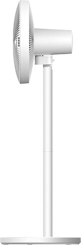 Xiaomi Mi Smart Standing Fan 2 Lite, Smart Fan, Portable Design, 7 Rotor Blades For Powerful Airflow, Voice Control, Mi App Control, White in Saudi Arabia