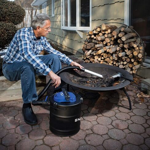 Snow Joe ASHJ201 4.8-Gallon 4-Amp Ash Vacuum w/Metal Storage Tank, Hose, Filters, Cord Organizer in Saudi Arabia