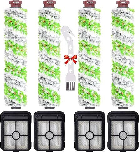 لقطع غيار سلسلة Bissell CrossWave Pet Pro 2306A CrossWave 1785، 4 عبوات 2460 فرشاة تنظيف متعددة الأسطح Pet Pro، خالية من التشابك + 4 عبوات 1866 مرشحات مكنسة مقارنة بالجزء 1613568 1608684 in Kuwait