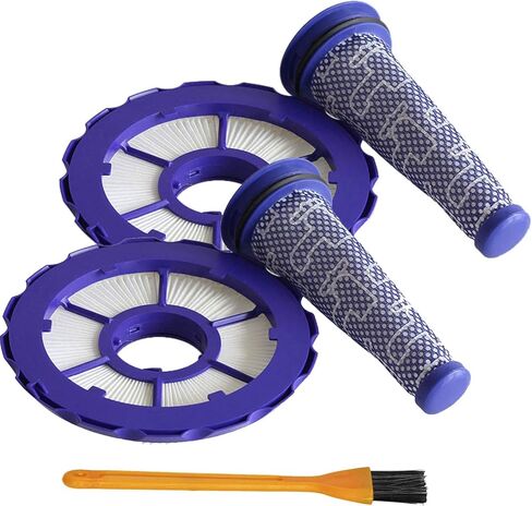 كاركيو فلتر هيبا بوست موتور وفلتر ما قبل المحرك مناسب لدايسون DC50 انيمال وفلتر مكنسة كهربائية متعددة الارضيات رقم 965081-01 و965080-01 (مجموعة من 2 + فرشاة) in Kuwait