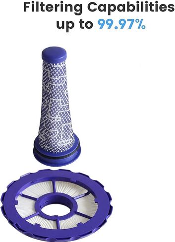 كاركيو فلتر هيبا بوست موتور وفلتر ما قبل المحرك مناسب لدايسون DC50 انيمال وفلتر مكنسة كهربائية متعددة الارضيات رقم 965081-01 و965080-01 (مجموعة من 2 + فرشاة) in Kuwait