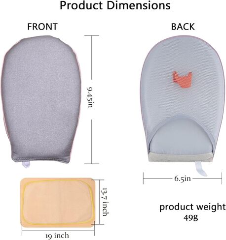 HNHMT Steamer Ironing Gloves, Garment Steamer Ironing Gloves Anti Steam Glove, Heat Resistant Clothes Steamer Glove, Anti Steam Mitt with Finger Loop for Clothes Steamers in Saudi Arabia
