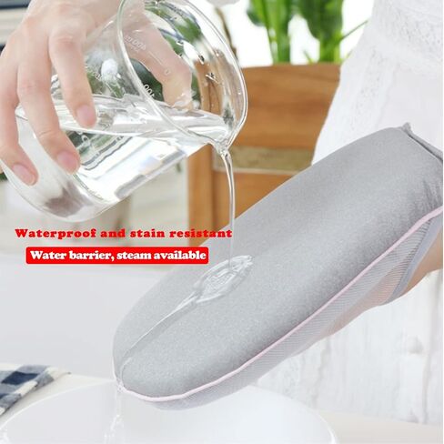 HNHMT Steamer Ironing Gloves, Garment Steamer Ironing Gloves Anti Steam Glove, Heat Resistant Clothes Steamer Glove, Anti Steam Mitt with Finger Loop for Clothes Steamers in Saudi Arabia