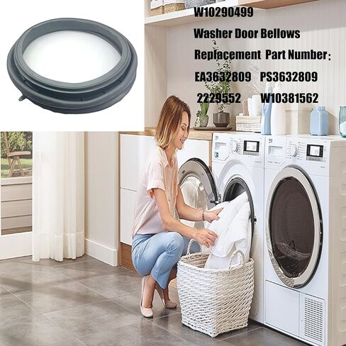 W10290499 W10300559 W10381562 Washer Door Boot Seal Gasket Bellows, Compatible with Whirlpool, Inglis,Maytag, Amana Washers, Replace EA3632809 PS3632809 2229552 Wash Seal. in Kuwait