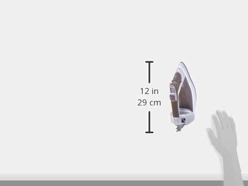 Hamilton Beach Steam Iron & Vertical Steamer for Clothes with Scratch-Resistant Durathon Soleplate, 3-Way Auto Shutoff, Anti-Drip, Digital Temp. Control, 8’ Retractable Cord, 1700W, Silver in Saudi Arabia