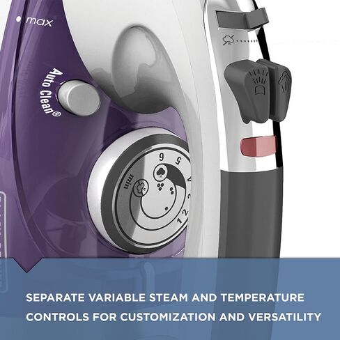 BLACK+DECKER IR1350S with Extra Large Soleplate, 13.2" x 16.3" x 7", Purple in Saudi Arabia