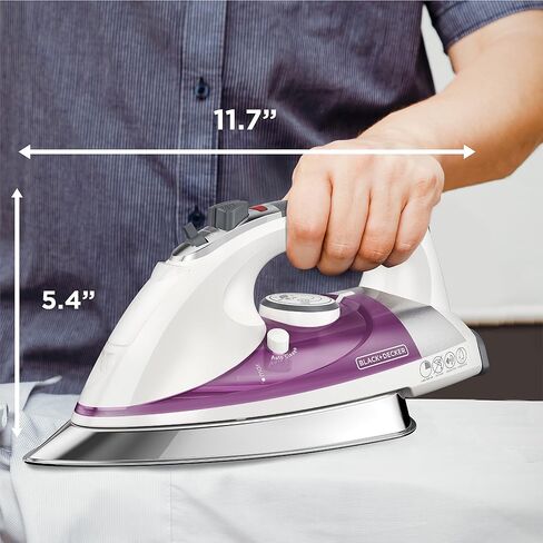 BLACK+DECKER IR1350S with Extra Large Soleplate, 13.2" x 16.3" x 7", Purple in Saudi Arabia