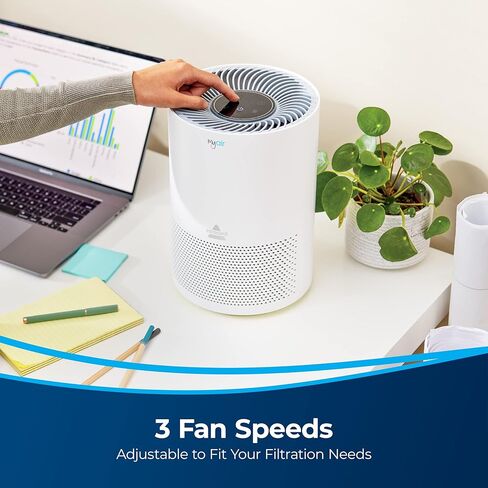 BISSELL MYair Air Purifier with High Efficiency and Carbon Filter for Small Room and Home, Quiet Air Cleaner for Allergens, Pets, Dust, Dander, Pollen, Smoke, Hair, Odors, Timer, 2780A in Kuwait