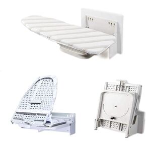 Nisorpa Wall Mounted Ironing Board 37" x 13" Fold Away 180° Swivel Iron Board with Heat Resistant Cover in Wall Ironing Board Space Saving for Home Laundry Room