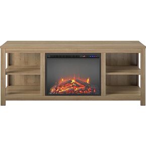 Ameriwood Home Melville Electric Fireplace Console TV Stand for TVs up to 65", Espresso in Kuwait