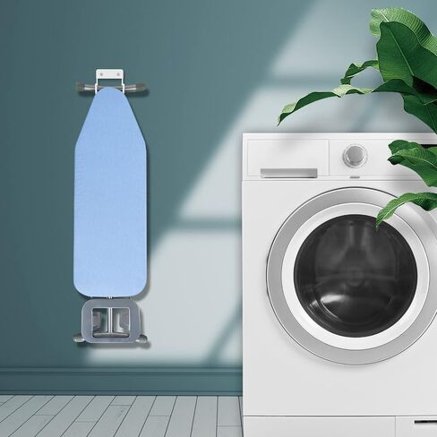 BiJun Ironing Board Wall Mount, Ironing Board Hanger, Ironing Board Holder, Iron Board Hook Wall Mount, for Laundry Rooms in Kuwait