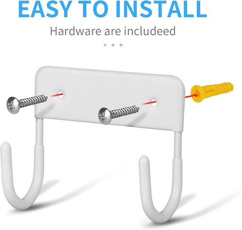BiJun Ironing Board Wall Mount, Ironing Board Hanger, Ironing Board Holder, Iron Board Hook Wall Mount, for Laundry Rooms in Kuwait