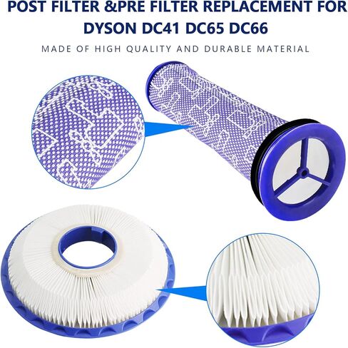 بديل لـ Dyson DC41 DC65 DC66 UP13 UP20، مكانس كهربائية متعددة الأرضيات والكرة، يستبدل الجزء # 920769-01 و920640-01 (فلتر ما بعد المحرك والمحرك المسبق) in Kuwait