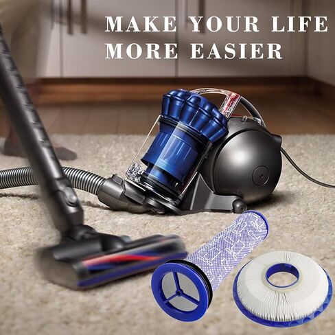 بديل لـ Dyson DC41 DC65 DC66 UP13 UP20، مكانس كهربائية متعددة الأرضيات والكرة، يستبدل الجزء # 920769-01 و920640-01 (فلتر ما بعد المحرك والمحرك المسبق) in Kuwait